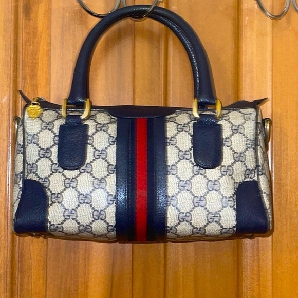 Vintage GG Web Supreme Canvas/ Professionally RESTORED  like New Outside❣️ - Picture 12 of 17